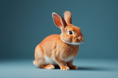 Close-up of the orange rabbitの素材