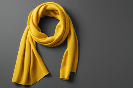 Yellow scarf displayの素材