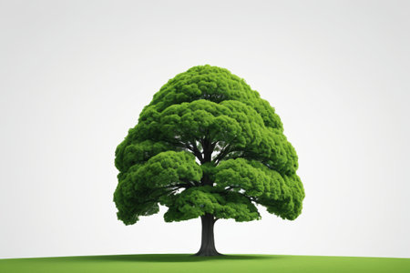 Green big tree natural landscape materialの素材