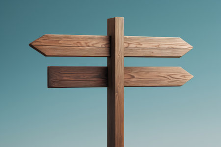 Wooden direction signsの素材