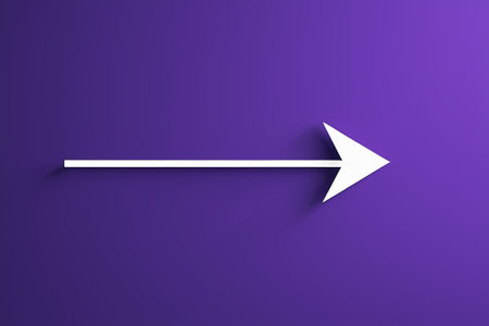 Purple background white arrow design materialの素材