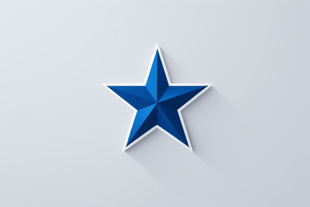 Blue solid five-pointed star patternの素材