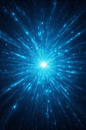 Blue starlight radial background materialの素材