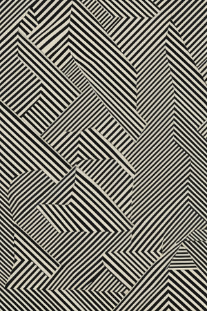 Black and white geometric striped pattern backgroundの素材