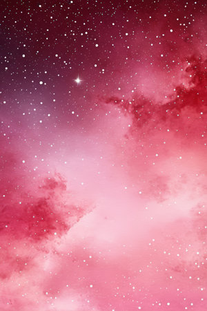 Pink starry sky nebula background materialの素材