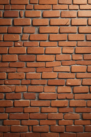 Close-up of red brick wall textureの素材