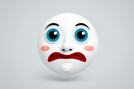Cartoon emoji sad emojiの素材