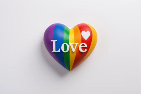 Rainbow Heart Decorative Patternの素材