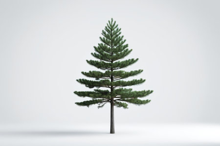 Single pine tree materialの素材