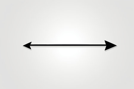 Two-way arrow graphic design materialの素材