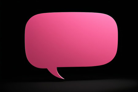 Pink Dialogue Bubble Materialの素材