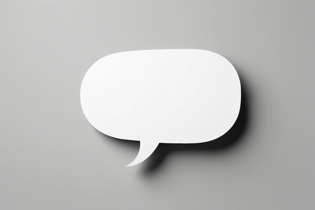 White Dialogue Bubble Materialの素材