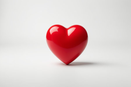 Close-up of red heart-shaped objectの素材