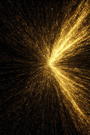Golden particle light background materialの素材