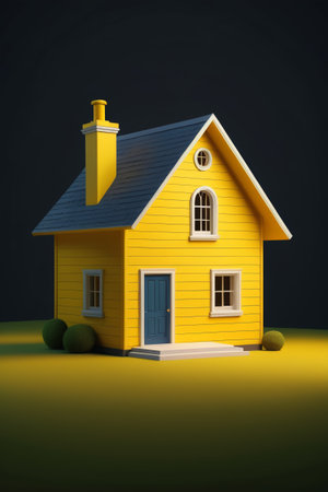 Yellow Cabin 3D Modelの素材