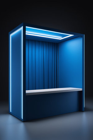 Blue Modern Style Display Standの素材