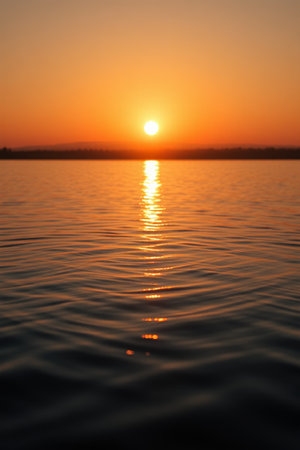 Sunset on the waterの素材