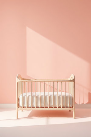 Indoor crib home sceneの素材