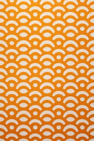 Orange and white geometric pattern texture backgroundの素材