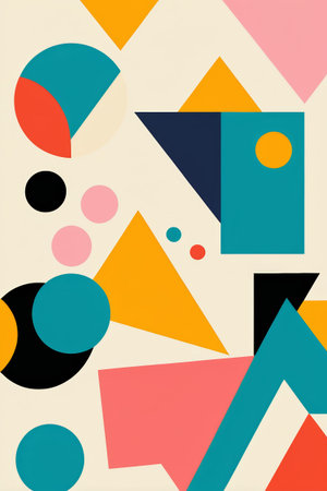 Geometric abstract design backgroundの素材