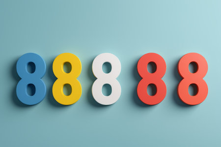 a close up of a number of eight eight eight eight eight eight eight eight eight eight eight eight eight eightの素材