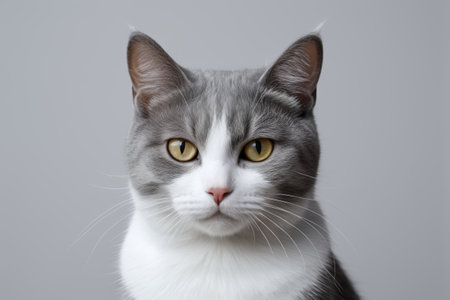 there is a cat that is looking at the cameraの素材