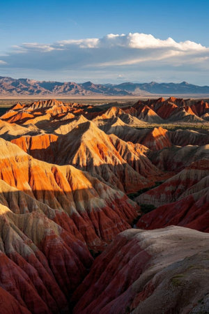 Colorful Danxia natural sceneryの素材