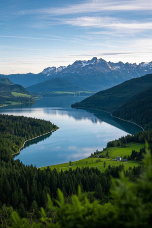 Alpine Lake Forest Natureの素材