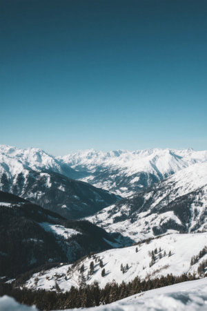 Panoramic view of the natural landscape of Snow Mountainの素材