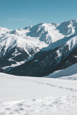 Panoramic view of the natural landscape of Snow Mountainの素材