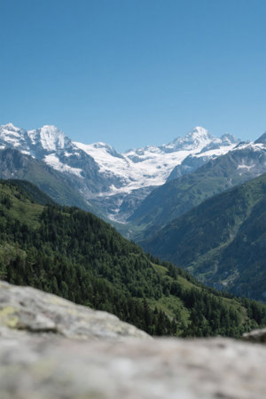 Panoramic view of the Alpsの素材