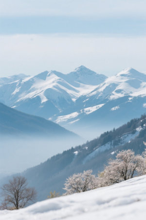 Snow Mountain Snow Scene Natural Sceneryの素材