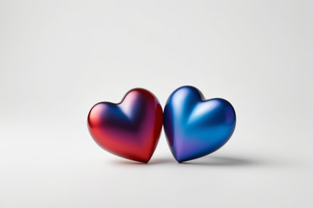 Two-color heart close-upの素材