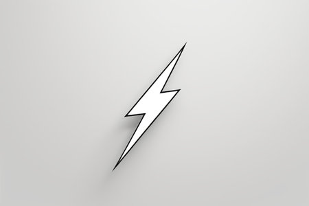 Simple style lightning symbol design materialsの素材