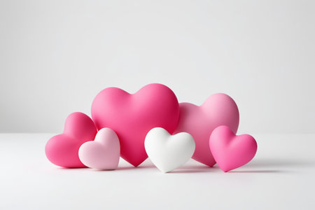 Multicolor heart pattern combination materialの素材