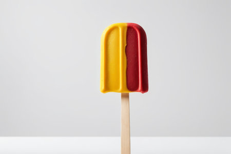 Close-up of a two-color popsicleの素材