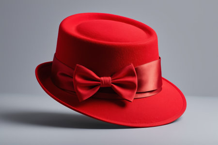 Red Fashion Hat Photo Stockの素材