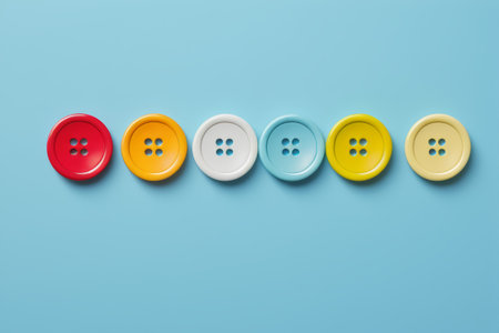 Colorful round button arrangement materialの素材