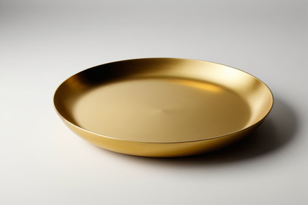 Close-up of a still life on a golden diskの素材