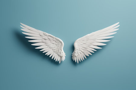 White Angel Wings Design Materialの素材