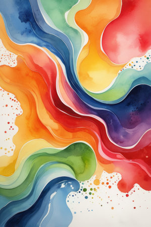 Colorful abstract art fluid background materialの素材