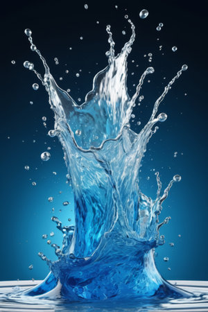 Blue splash dynamic materialの素材