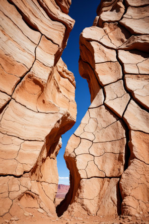 Desert sandstone rock natural landscapeの素材