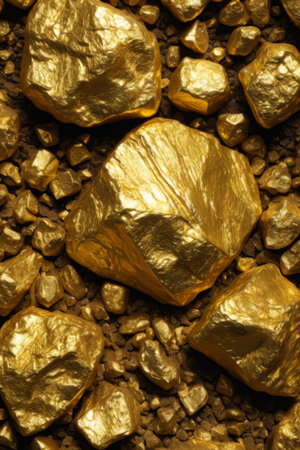 Gold Ore Close-up Materialの素材
