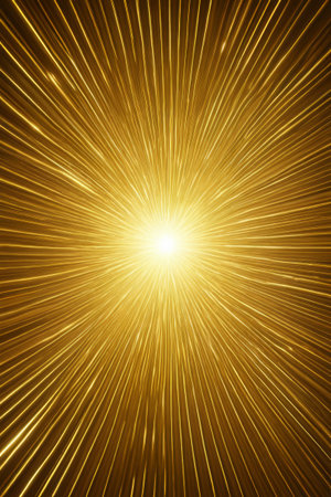 Golden light radiation background materialの素材