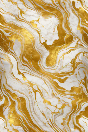 Gold white marble textured backgroundの素材