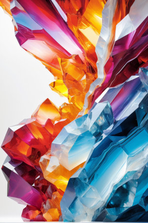 Colorful crystal abstract textureの素材