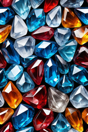 Colorful Gemstone Close-up Materialの素材