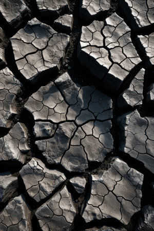 Drought ground cracking sceneの素材