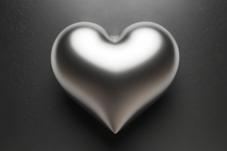Metal texture heart pattern materialの素材